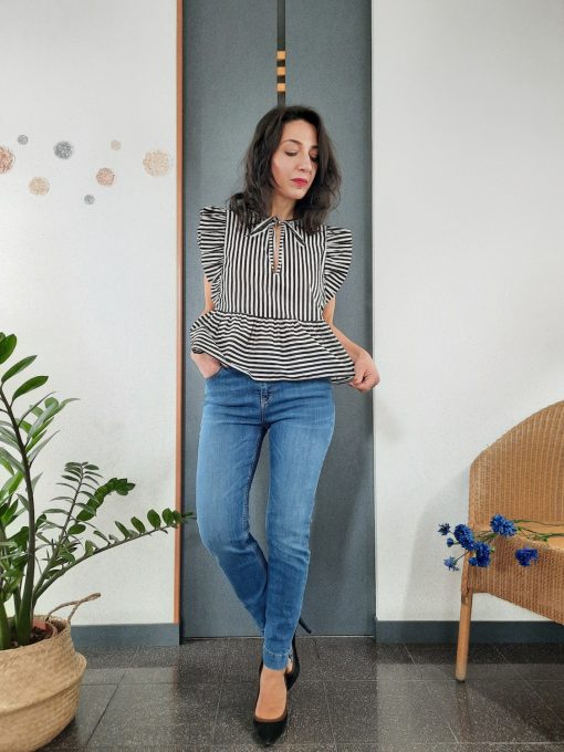 jeans Kaos donna modello skinny elasticizzato alla caviglia